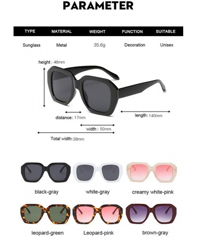 Square New Styles Fashion Square Sunglasses Women Brand Designer Colorful Mirror Lens Frame Vintage Luxury Sunglasses - CZ197...