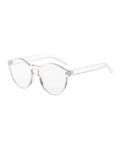 Rimless Polarized Sunglasses Protection Glasses Mirrored - White - CC18RLR78EH $25.80