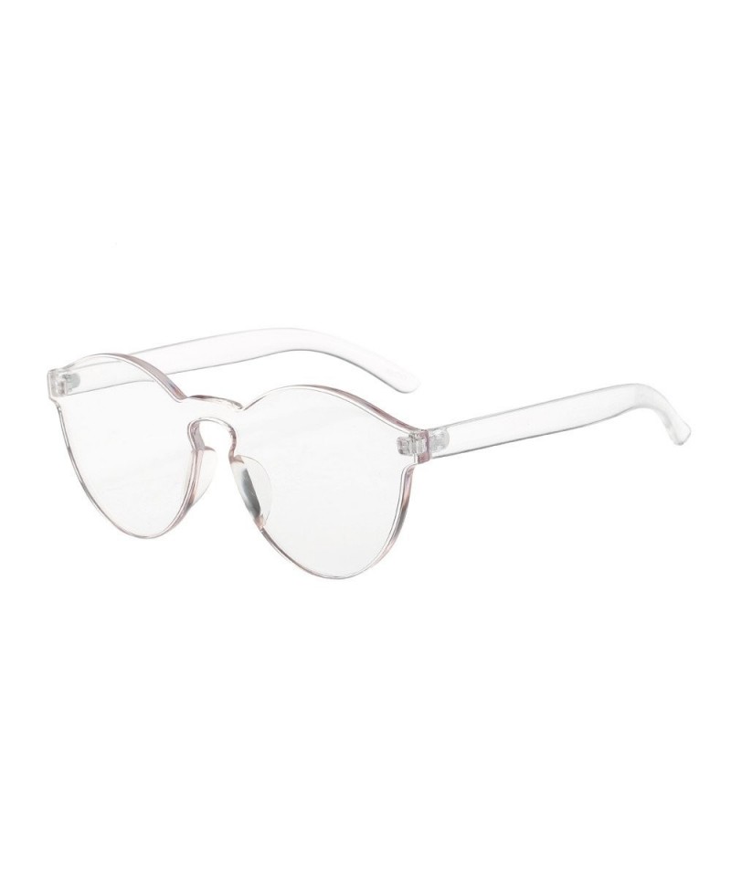 Rimless Polarized Sunglasses Protection Glasses Mirrored - White - CC18RLR78EH $13.60