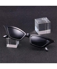 Cat Eye Sexy Cat Eye Sunglasses Women Small Retro Cateye Red Sun Glasses Lady Black - Black - C918XE09QUO $12.48