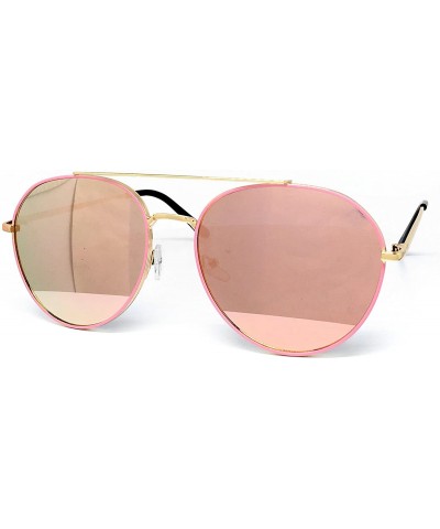 Aviator P7151 Premium Metal Frame Revo Mirrored Retro fashion Oval Aviator Vintage Sunglasses - Premium Metal - CX183ODHGG5 $...