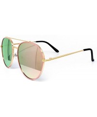 Aviator P7151 Premium Metal Frame Revo Mirrored Retro fashion Oval Aviator Vintage Sunglasses - Premium Metal - CX183ODHGG5 $...