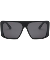 Square Beach Sunglasses Women's Fashion Sunglasses Integrated Square Oversized Glasses - A - CN18Q0WT50Q $8.50