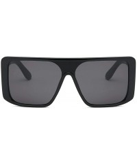 Square Beach Sunglasses Women's Fashion Sunglasses Integrated Square Oversized Glasses - A - CN18Q0WT50Q $8.50