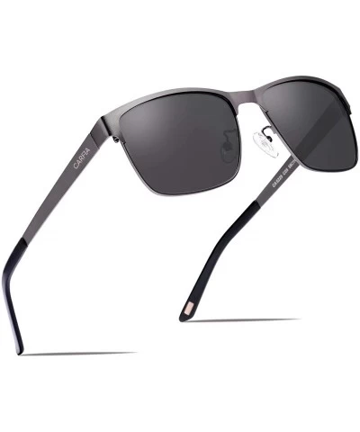 Round Metal Mens Sunglasses Polarized UV Protection for Driving Fishing Hiking Everyday Use CA5225 - CZ12L2SSYSP $38.70
