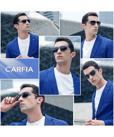 Round Metal Mens Sunglasses Polarized UV Protection for Driving Fishing Hiking Everyday Use CA5225 - CZ12L2SSYSP $18.84