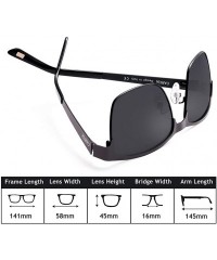 Round Metal Mens Sunglasses Polarized UV Protection for Driving Fishing Hiking Everyday Use CA5225 - CZ12L2SSYSP $18.84