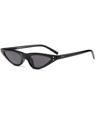 Goggle Women Retro Small Women Cat Eye Sunglasses Designer Shades Glasses - C1 - CA18CN8EL9Y $24.18
