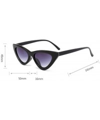Oversized Sunglasses-SFE Women Fashion Cat Eye Shades Sunglasses Integrated UV Candy Colored Glasses Classic (Blue I) - CQ18O...