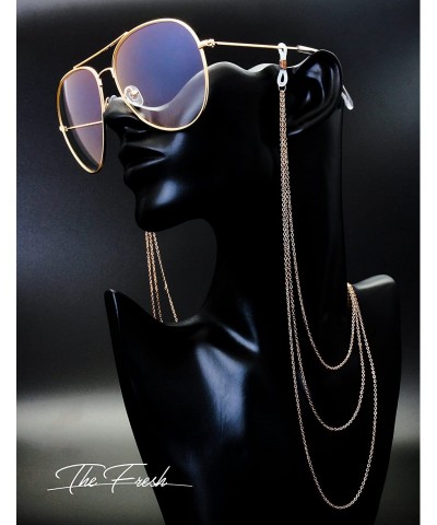 Round Classic Aviator Frame Light Color Lens XL Oversized Sunglasses Gift Box - 11-gold - CR18KKIC7YA $16.50