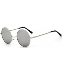 Round Circle Steampunk Sunglasses Women Men Round Black Frame Lens Sun Glasses Gafas De Sol - C6 - CX197Y7H3NA $23.18