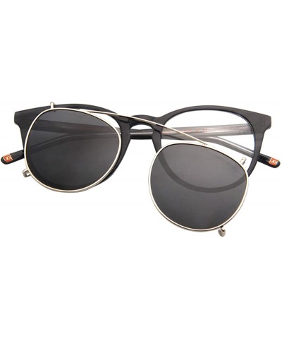 Wayfarer JO Polarized Sunglasses Clip for Man Women with Optical Glasses JO5115 Black - Black Tortoise - CD18K77U9S6 $50.06