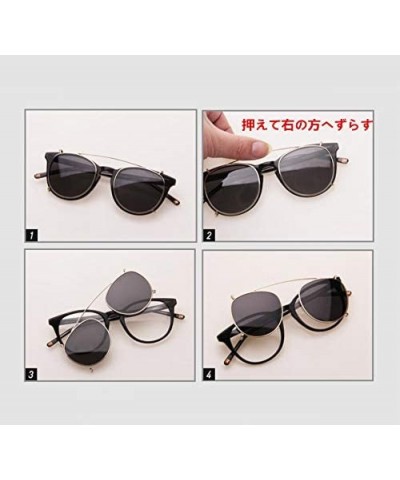 Wayfarer JO Polarized Sunglasses Clip for Man Women with Optical Glasses JO5115 Black - Black Tortoise - CD18K77U9S6 $33.15