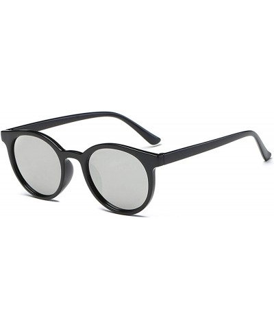 Round Polarized Sunglasses Protection Fashion Festival - Black - CE18TQWOK9N $35.67