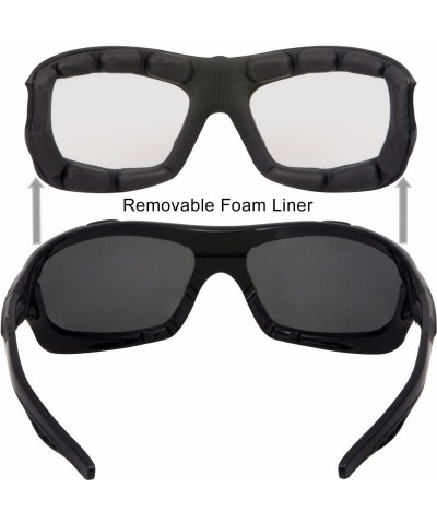 Wrap Motorcycle Riding Glasses Extreme Sports Wrap Sunglasses - Black - CA17YQ0LAMT $35.59