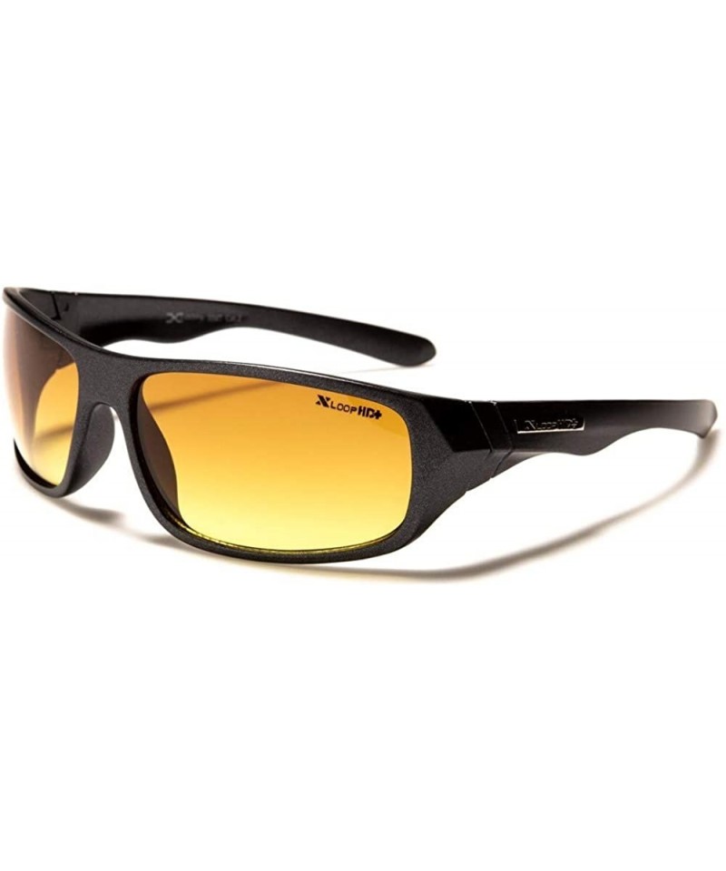 Rectangular Brown High-Definition Lens Driving Stylish Rectangle Sunglasses - Gray - CQ19704LLSQ $11.76