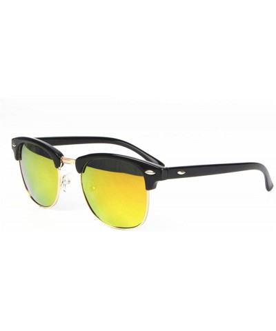 Aviator Sunglasses Women Men Classic Style Polarized Sun glasses - Black Frame Red Lens - C2184KRCN9Q $21.58