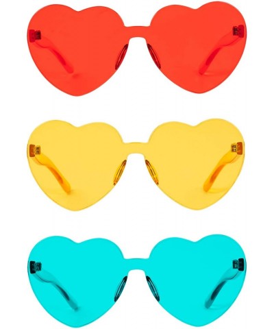 Rimless Rimless Sunglasses Transparent Frameless - CK18O5HCKG6 $24.34