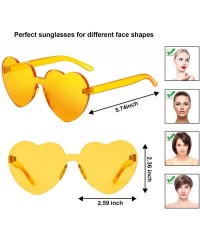 Rimless Rimless Sunglasses Transparent Frameless - CK18O5HCKG6 $11.36