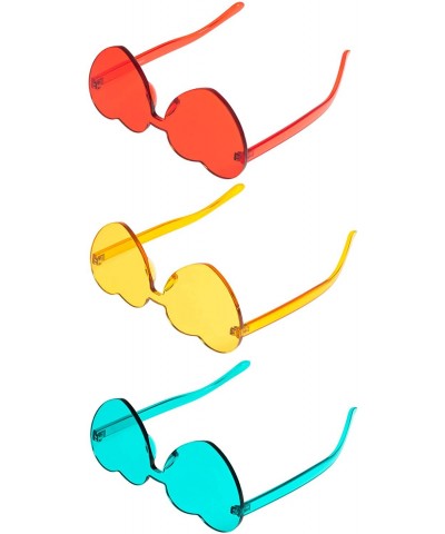 Rimless Rimless Sunglasses Transparent Frameless - CK18O5HCKG6 $11.36