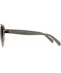 Aviator Retro Fashion Sunglasses Womens Designer Style Aviator Shades UV 400 - Beige (Blue Peach) - C6189WD56GA $8.95