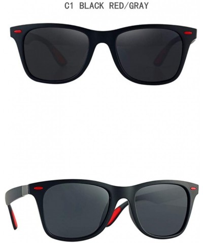Rimless Fashion Square Ladies Polarizing Sunglasses Men's Glasses Retro Driving Sunglasses - C1 - CR194OI8756 $43.83