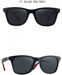 Rimless Fashion Square Ladies Polarizing Sunglasses Men's Glasses Retro Driving Sunglasses - C1 - CR194OI8756 $15.47