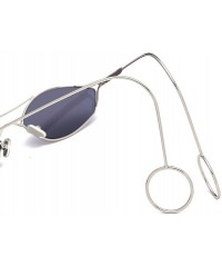 Round Unisex Sunglasses Retro Silver Drive Holiday Round Non-Polarized UV400 - Silver Grey - CU18R09U0KD $7.79