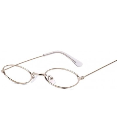 Oval Sunglasses Vintage Glasses Fashion Designer - Silvertrans - CT1999UZADI $27.05
