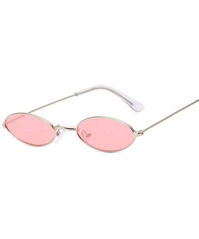 Oval Sunglasses Vintage Glasses Fashion Designer - Silvertrans - CT1999UZADI $10.82