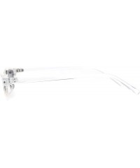 Cat Eye Womens Vintage Gothic Tear Drop Cat Eye Narrow Retro Plastic Sunglasses - Clear Black - C618OE63ARG $19.56