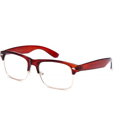 Oval Babo" Slim Oval Style Celebrity Fashionista Pattern Temple Reading Glasses Vintage - 9055 Brown - CW11PBOIOI7 $17.25