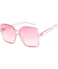 Square Vintage Gradient Sunglasses-Oversize Square Shade Glasses-Polarized-Unisex - F - CV1905XUDM3 $28.05