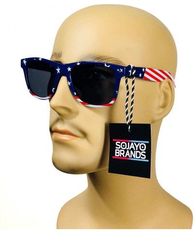 Wayfarer Sunglasses Stars Over Stripes (Fancies By Sojayo America Collection) - C918DO6GAMU $12.63