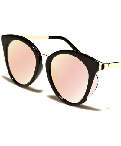 Cat Eye Stylish Design Contemporary Elegant Sexy Womens Cat Eye Sunglasses - Black / Pink - CX18ECH2A2Y $24.14