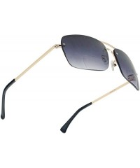 Wrap Classic Square Aviator Bifocal Sun Reading LIghtweight Sports Sunglasses for Men and Women - CA18TTWWQMW $16.49