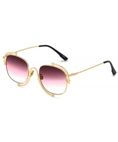 Aviator Classic fashion retro aviator sunglasses - ladies new UV protection small box sunglasses - C - CG18SHXZQCE $41.62