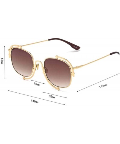 Aviator Classic fashion retro aviator sunglasses - ladies new UV protection small box sunglasses - C - CG18SHXZQCE $41.62