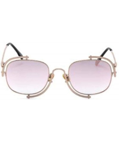 Aviator Classic fashion retro aviator sunglasses - ladies new UV protection small box sunglasses - C - CG18SHXZQCE $41.62