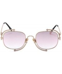 Aviator Classic fashion retro aviator sunglasses - ladies new UV protection small box sunglasses - C - CG18SHXZQCE $41.62