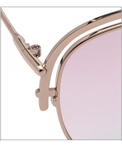 Aviator Classic fashion retro aviator sunglasses - ladies new UV protection small box sunglasses - C - CG18SHXZQCE $41.62