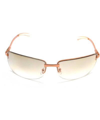 Rectangular Trendy Classic Womens Fashion Sunglasses w/FREE Microfiber Pouch - Gold - CC12KWVNEV5 $27.90
