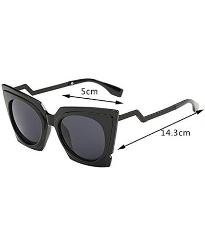 Cat Eye Wamsan Women's Cat Eye Sunglasses Polarized Glasses Vintage Sun Glasses for Men Women Driving UV Protection - CB18RRK...