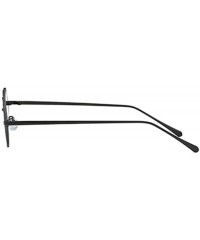 Rectangular Fashion Lips Frame Plastic Lenses small Women Sunglasses UV400 - Black - CX18NRO6SKR $19.72