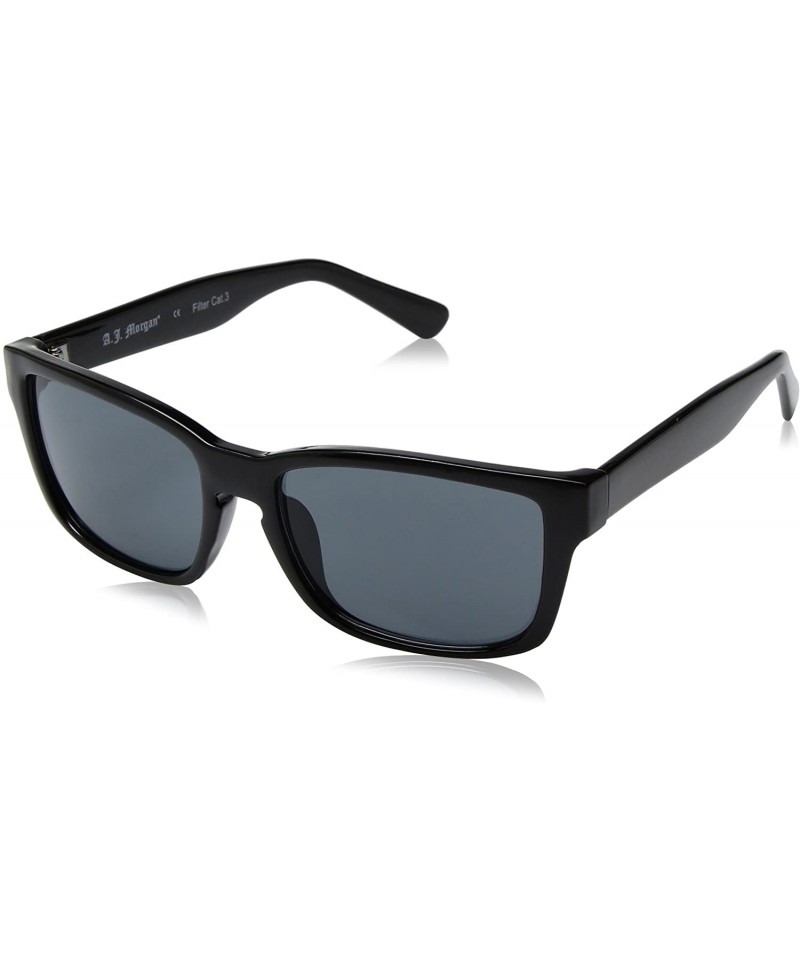 Rectangular Patrol Rectangular Sunglasses - Black - 54 mm - C317YZ8LG7M $14.28