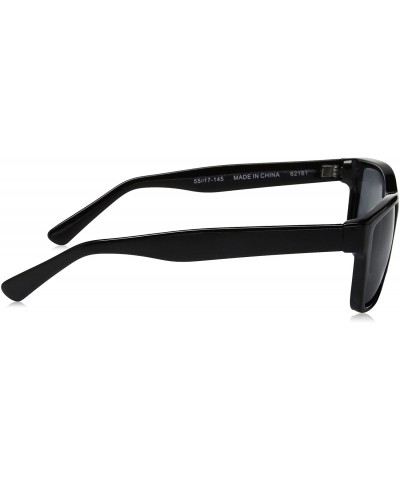 Rectangular Patrol Rectangular Sunglasses - Black - 54 mm - C317YZ8LG7M $14.28