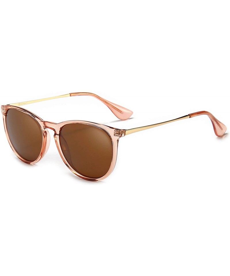 Wayfarer SUNGAIT Vintage Round Sunglasses for Women Classic Retro Designer Style - CL18ZUZ7H8W $13.29