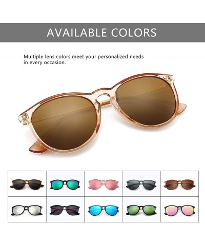 Wayfarer SUNGAIT Vintage Round Sunglasses for Women Classic Retro Designer Style - CL18ZUZ7H8W $13.29