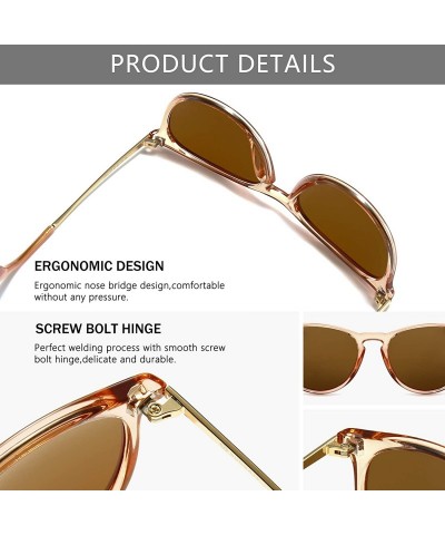 Wayfarer SUNGAIT Vintage Round Sunglasses for Women Classic Retro Designer Style - CL18ZUZ7H8W $13.29