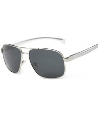 Square Square Aluminium Magnesium Polarized Sunglasses Men Brand Design Driving Male 1 - 4 - CC18XGG52X8 $12.32